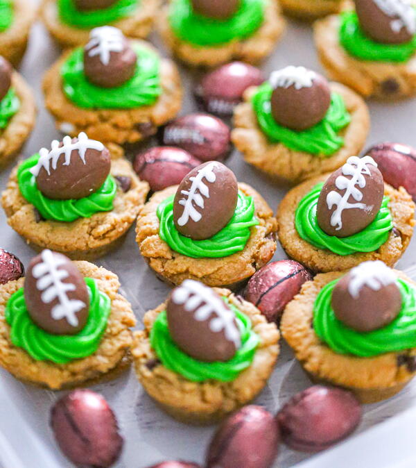 Chocolate Football Peanut Butter Cookies Chocolate Football Peanut Butter Cookies