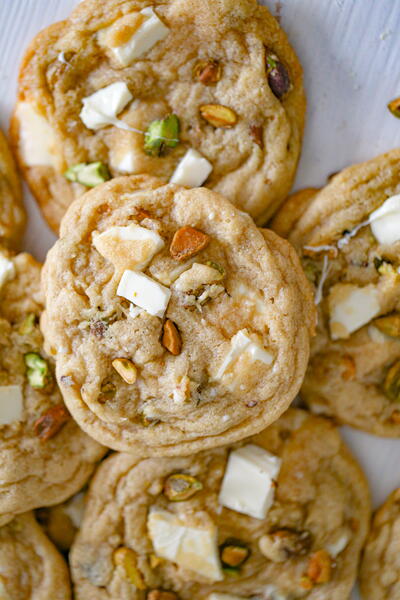 White Chocolate Pistachio Cookies White Chocolate Pistachio Cookies