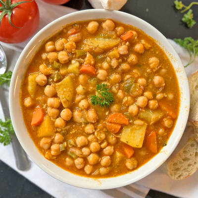 Spanish Vegetarian Chickpea Stew | Possibly The Best Plant-based Stew