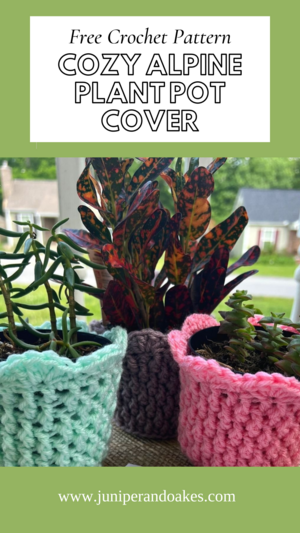 Cozy Alpine Plant Pot Cover Cozy Alpine Plant Pot Cover