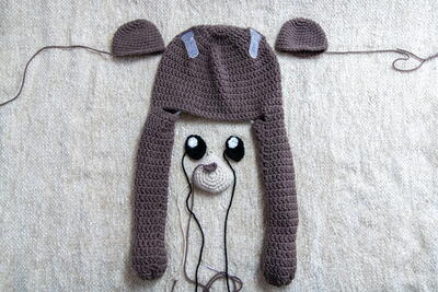 Pop-up Crochet Bear Moving Ear
