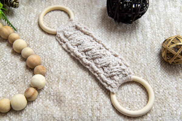 Cabled Towel Ring Holder Cabled Towel Ring Holder