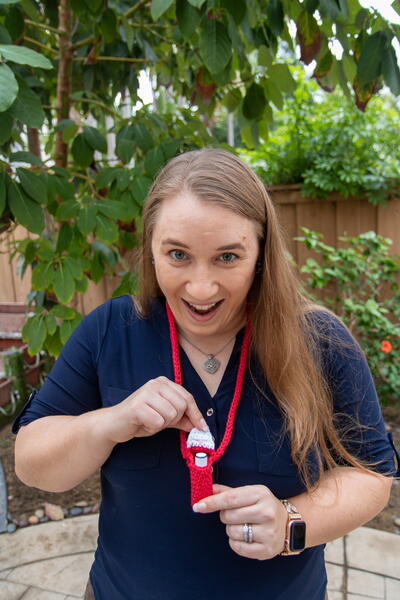 Santa Gnome Lip Balm Holder Santa Gnome Lip Balm Holder