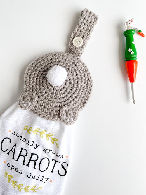 Bunny Tail Towel Topper Bunny Tail Towel Topper