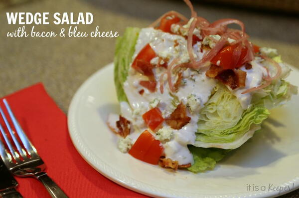Bacon And Bleu Cheese Wedge Salad Bacon And Bleu Cheese Wedge Salad