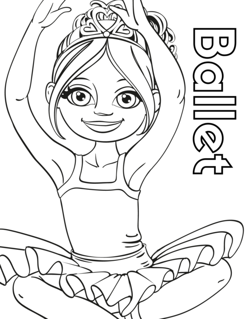 Free Printable Ballerina Coloring Pages Free Printable Ballerina Coloring Pages