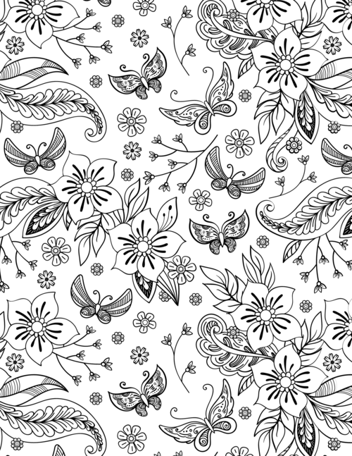Free Printable Flower Coloring Pages Free Printable Flower Coloring Pages