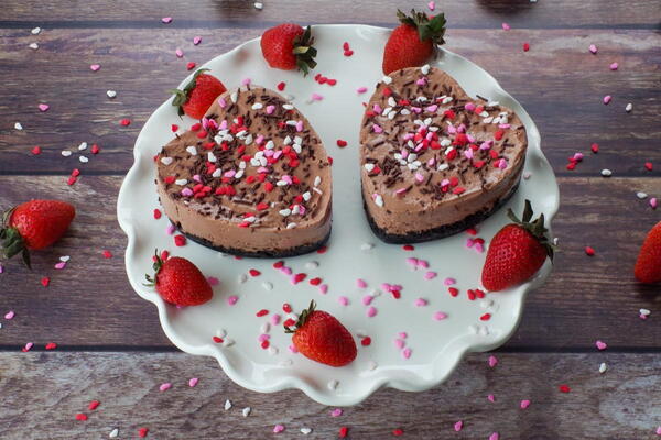 No Bake Valentines Day Cheesecake No Bake Valentine's Day Cheesecake