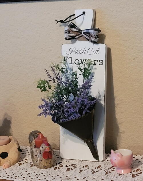 Cutting Board Funnel Planter Cutting Board Funnel Planter