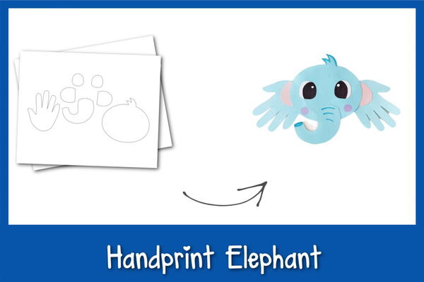 Fun Handprint Elephant Craft For Kids Fun Handprint Elephant Craft For Kids