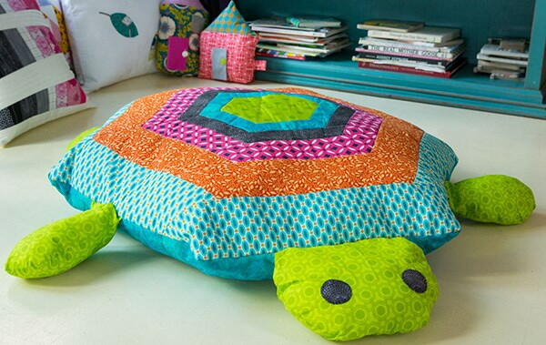 Cuddles the Hexi Quilted Turtle
