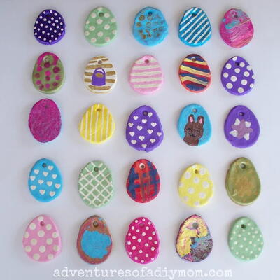 Salt Dough Easter Eggs