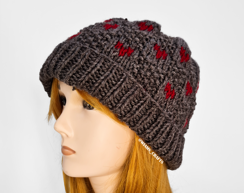 Hearts Checkered Hat Hearts Checkered Hat