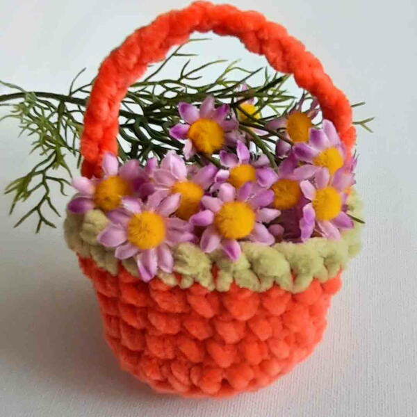 Easy Mini Easter Basket Crochet Pattern Easy Mini Easter Basket Crochet Pattern