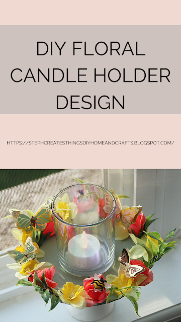 Diy Floral Candle Holder Design Diy Floral Candle Holder Design