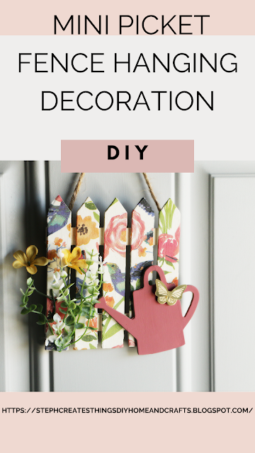 Mini Picket Fence Hanging Decoration Mini Picket Fence Hanging Decoration