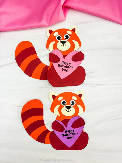 Red Panda Valentine Craft Red Panda Valentine Craft