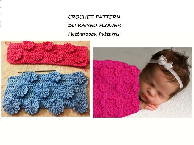 3D Raised Flower Baby Blanket 3D Raised Flower Baby Blanket