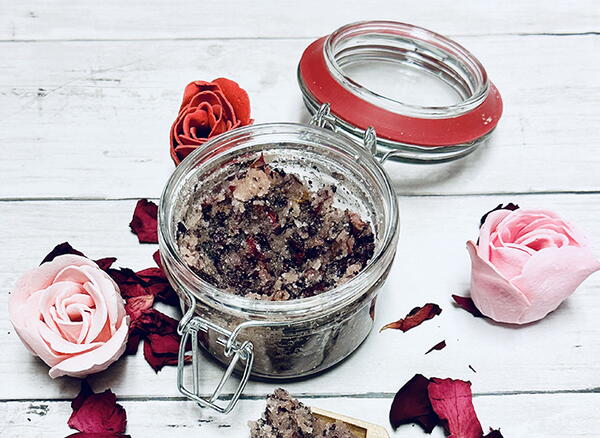 Rose Petal Body Scrub Recipe Rose Petal Body Scrub Recipe
