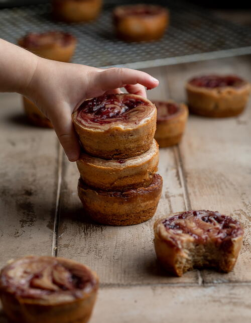 Nostalgic PBJ Cheesecake Bites Nostalgic PBJ Cheesecake Bites