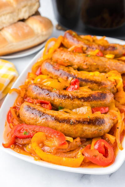 Slow Cooker Sausage Peppers And Onions 