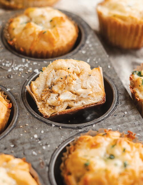 Crab-Stuffed Cheddar Biscuits Crab-Stuffed Cheddar Biscuits