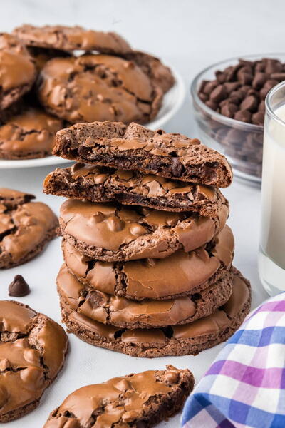 Best Fudgy Flourless Chocolate Brownie Cookies