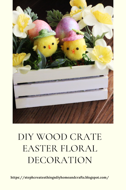 Diy Wood Crate Easter Floral Decoration Diy Wood Crate Easter Floral Decoration
