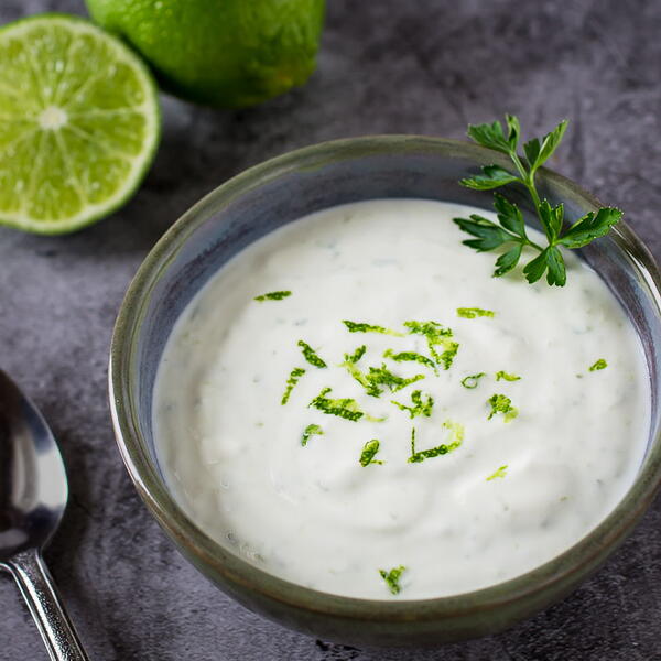Easy Lime Crema Sauce 5 Minute Recipe Easy Lime Crema Sauce (5 Minute Recipe)