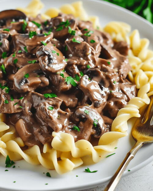 Venison Stroganoff Venison Stroganoff