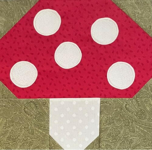 Mushroom Quilt Block Mushroom Quilt Block
