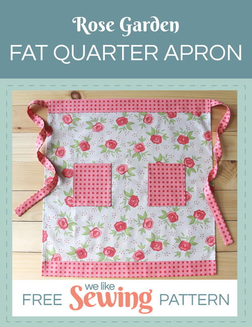 Rose Garden Fat Quarter Apron Rose Garden Fat Quarter Apron