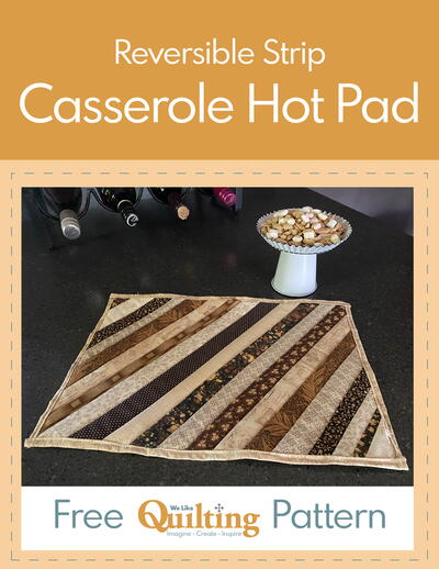 Reversible Strip Casserole Hot Pad