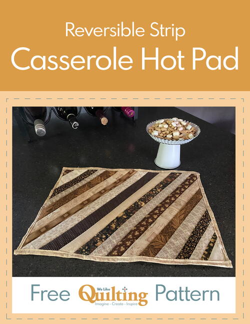 Reversible Strip Casserole Hot Pad Reversible Strip Casserole Hot Pad