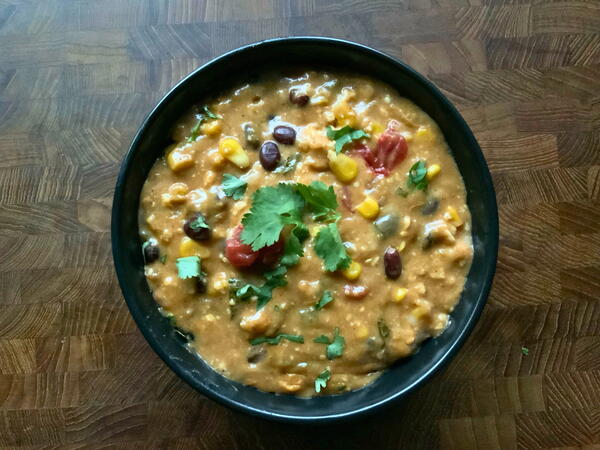 Slow Cooker Vegan Fiesta Soup