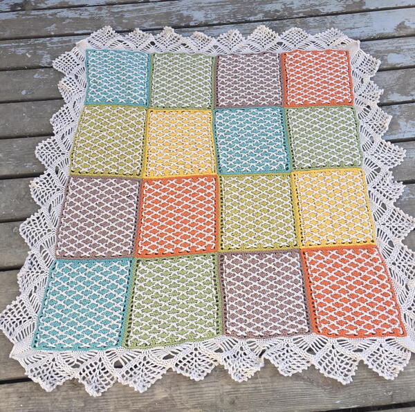 Lattice Lace Blanket Pattern Lattice & Lace Blanket Pattern