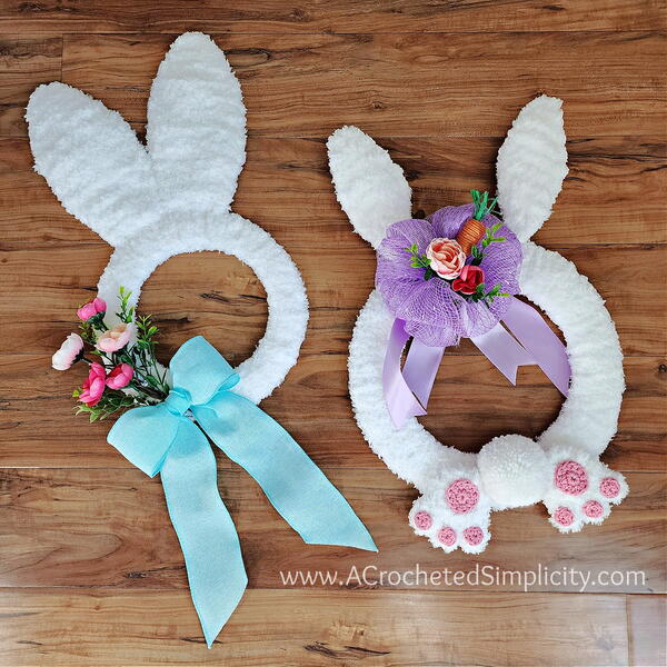 Crochet Bunny Wreath Crochet Bunny Wreath