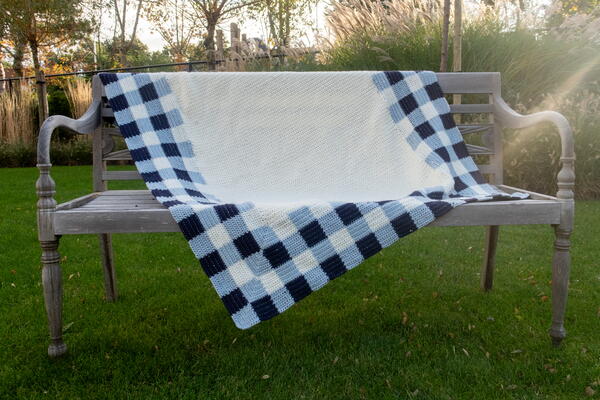 Gingham Edge Blanket