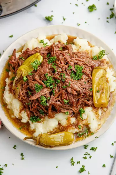 Mississippi Pot Roast in The Slow Cooker Mississippi Pot Roast (in The Slow Cooker)