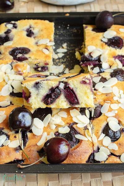 Fresh Cherry Sheet Cake Fresh Cherry Sheet Cake