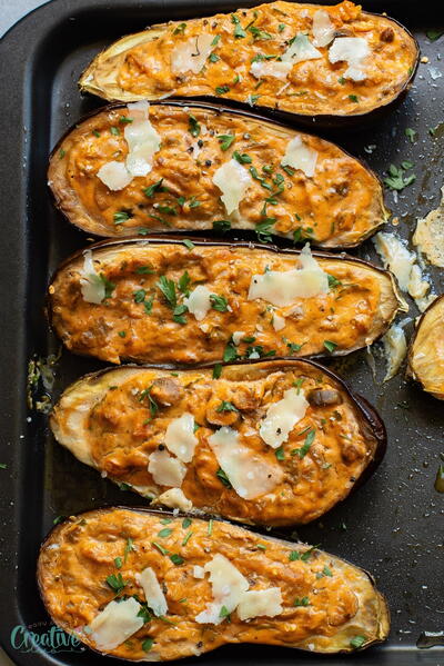 Vegetarian Stuffed Eggplant Vegetarian Stuffed Eggplant