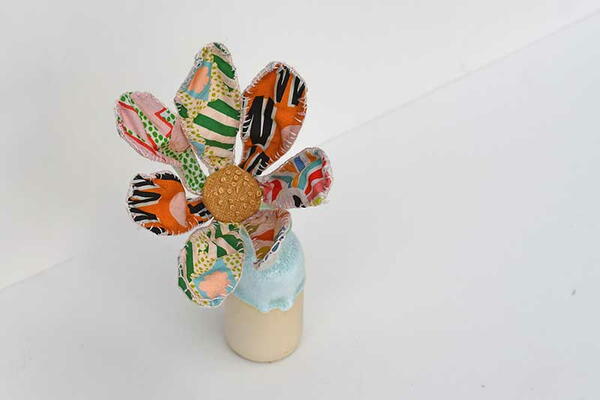 Whimiscal Fabric Flowers Whimiscal Fabric Flowers