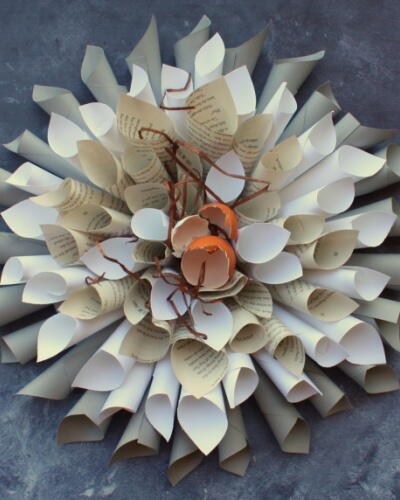 Paper Dahlia Wreath Paper Dahlia Wreath