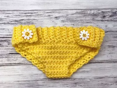 Sunny Crochet Diaper Cover