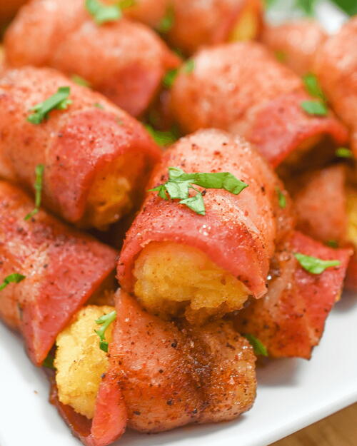 Bacon Wrapped Tater Tots