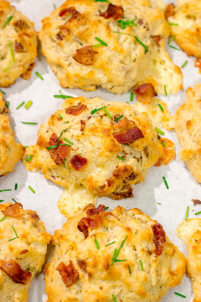 Bacon Cheese Drop Biscuits