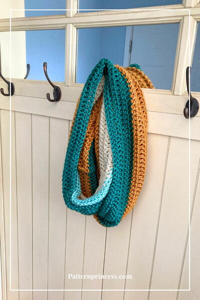 Colorful Easy Infinity Scarf Crochet Pattern Colorful Easy Infinity Scarf Crochet Pattern
