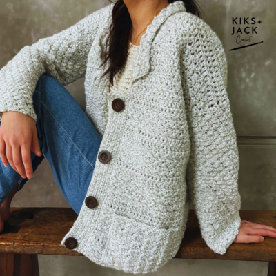 The Raku Oversized Chunky Crochet Coat Cardigan