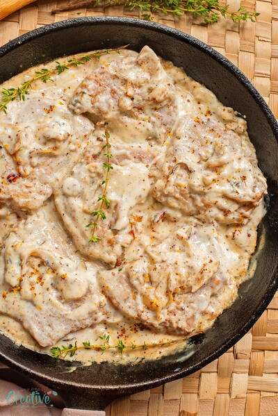 Pork In Creamy Mustard Sauce Pork In Creamy Mustard Sauce