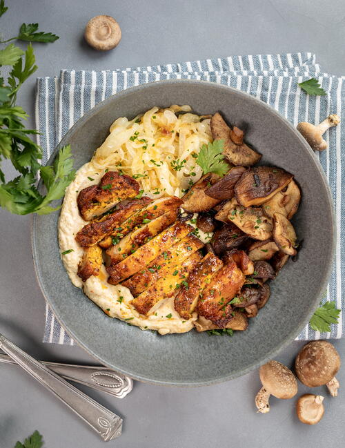 Chicken Shawarma Hummus Bowls Chicken Shawarma Hummus Bowls